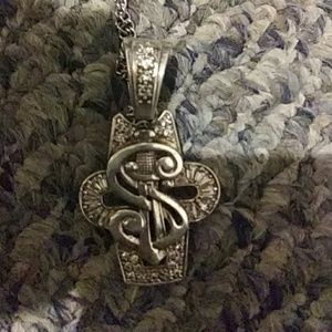 925 silver money sign charm